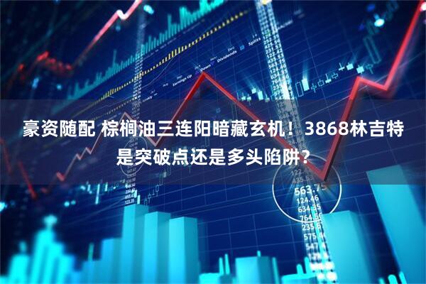 豪资随配 棕榈油三连阳暗藏玄机！3868林吉特是突破点还是多头陷阱？