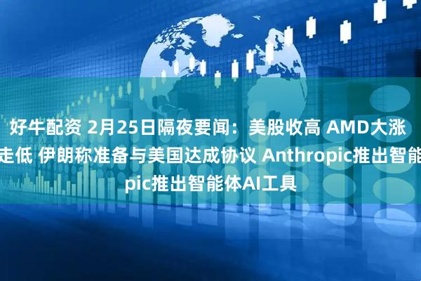 好牛配资 2月25日隔夜要闻:美股收高 AMD大涨 原油黄金走低 伊朗称准备与美国达成协议 Anthropic推出智能体AI工具